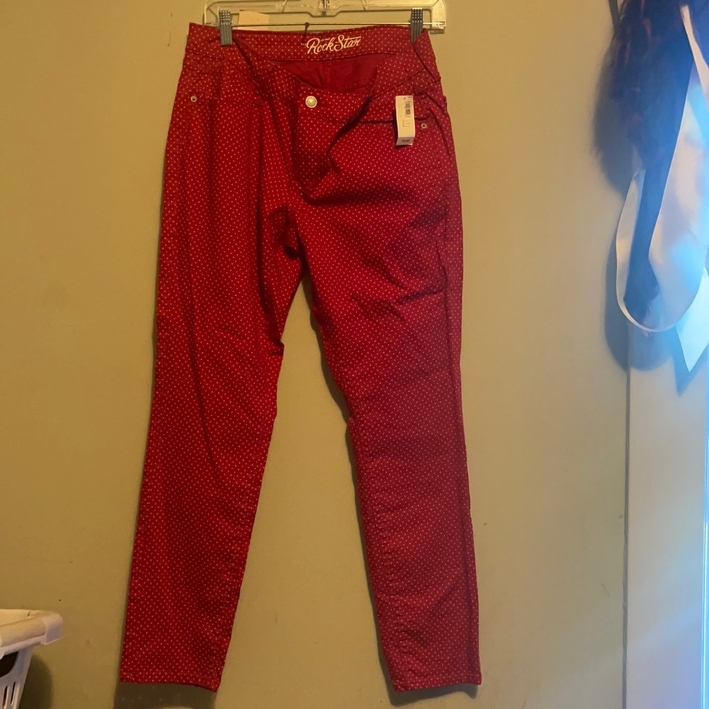 Women’s Lower Rise old navy Rock Star Tiny Polka Dots Skinny Pants